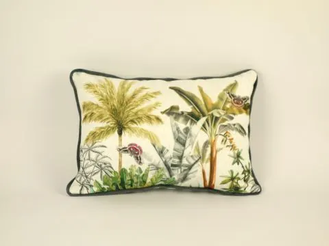 Poduszka Dekoracyjna 45x30 cm Copan – Żakard Hiszpański Palmy