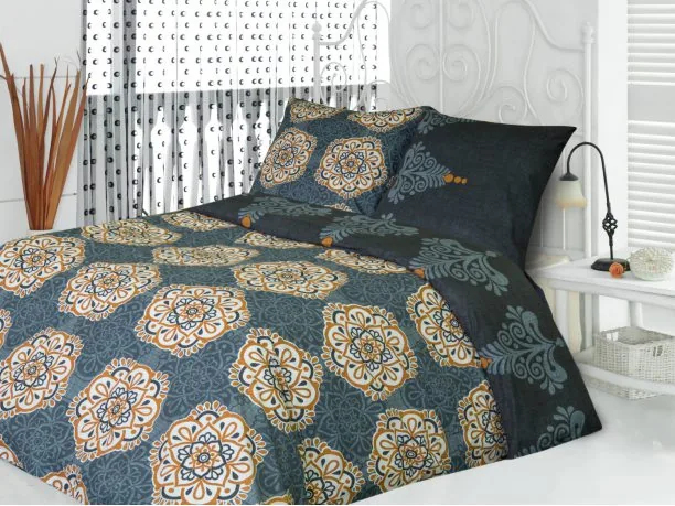 Pościel satynowa Alonzo Black 200 x 220