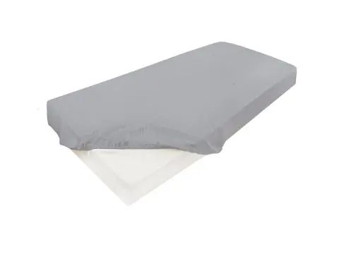 Prześcieradło satynowe Gold 120x200 jasny popiel z gumką Matex 042