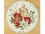 Serwetka gobelinowa świąteczna śr. 23 cm stroik wz. 294 SlodkieSny okrągły