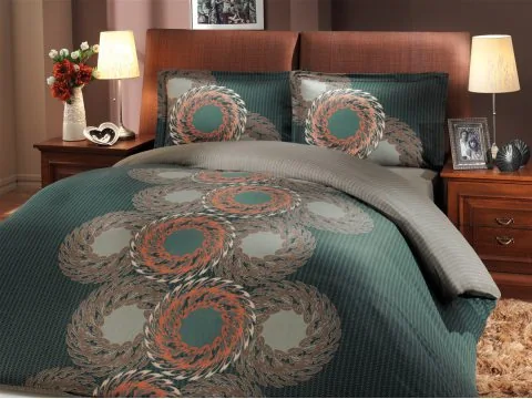 Pościel 4 el. z satyny Othello Green 160x200