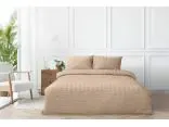 Pościel satyna Gofrowana 220x200 +2/70x80 beżowa 15