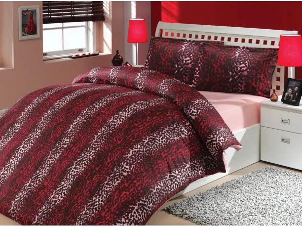 Komplet pościeli z satyny 4 el. Imperial Red 200x220