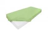 Prześcieradło jersey z laycrą 140x200 + 30 cm z gumką zielone lycra