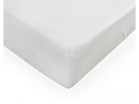 Prześcieradło jersey z laycrą 160x200 + 30 cm z gumką białe lycra