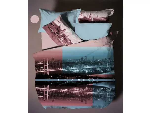Pościel Satyna Bawełniana 200x220 Hobby Deluxe Istanbul 1 - Ekskluzywny Komplet