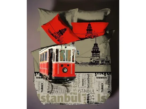 Komplet pościeli z satyny 4 el. Istanbul 2 200x220