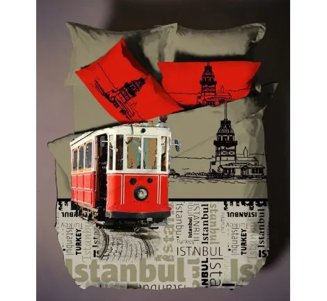 Komplet pościeli z satyny 4 el. Istanbul 2 200x220