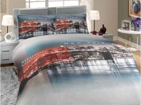 Komplet pościeli z satyny 4 el. New York 200x220