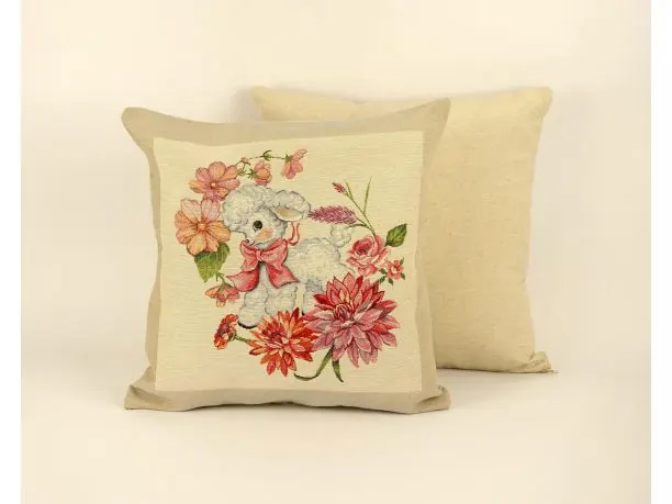 Poszewka wielkanocna gobelinowa Baranek 45x45 cm SlodkieSny