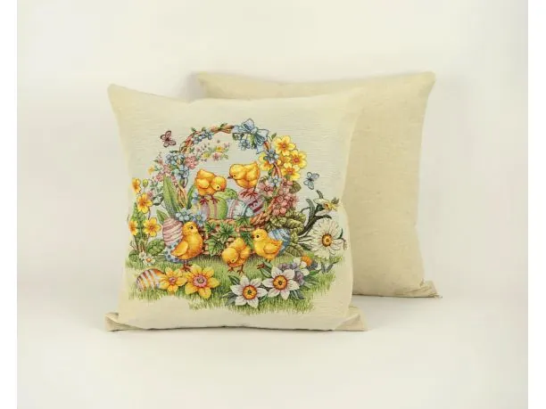 Poszewka wielkanocna gobelinowa Kurczaczki wz. 312 SlodkieSny 45x45 cm
