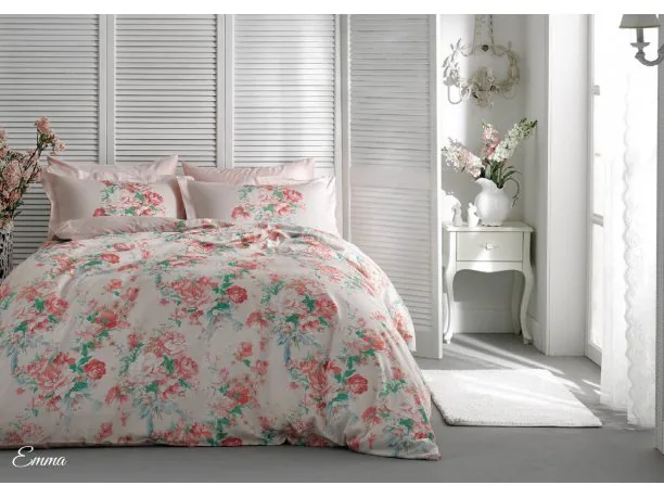 Komplet pościeli satynowej ekskluzywnej 6 el. Emma 200x220