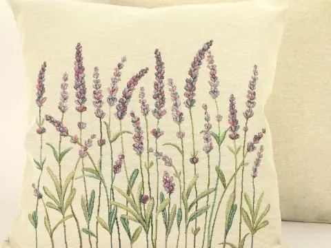 Poszewka dekoracyjna gobelinowa lawenda SlodkieSny 45x45 cm gobelin 019