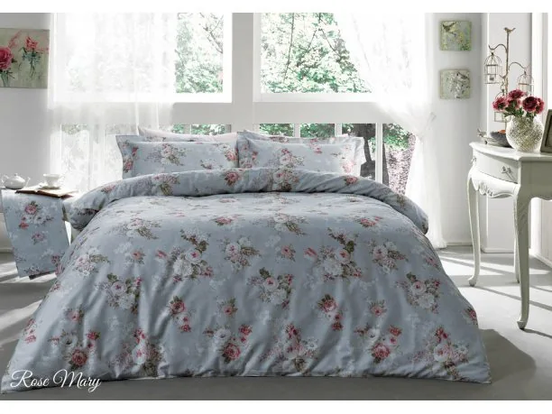 Pościel satynowa ekskluzywna 6 el. Rose Mary 200x220