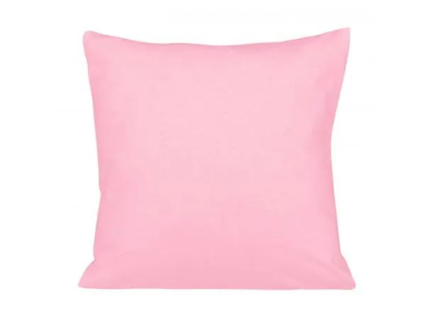 Poszewka jersey na poduszkę jasny róż 40x40 002