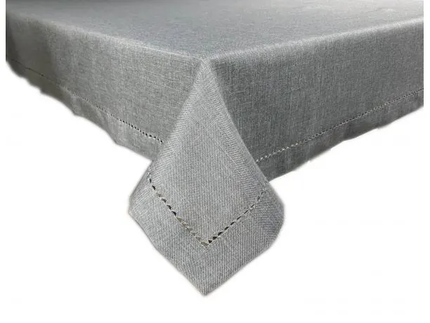 Obrus z mereżką jednobarwny - 150x260 - Szary