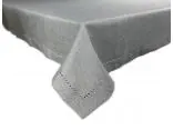 Obrus z mereżką jednobarwny - 130x180 - Szary