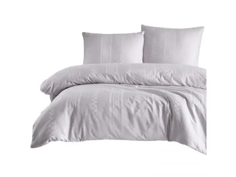 Pościel satyna bawełniana Capital 200x220 +2/70x80 jednobarwna exclusive light grey