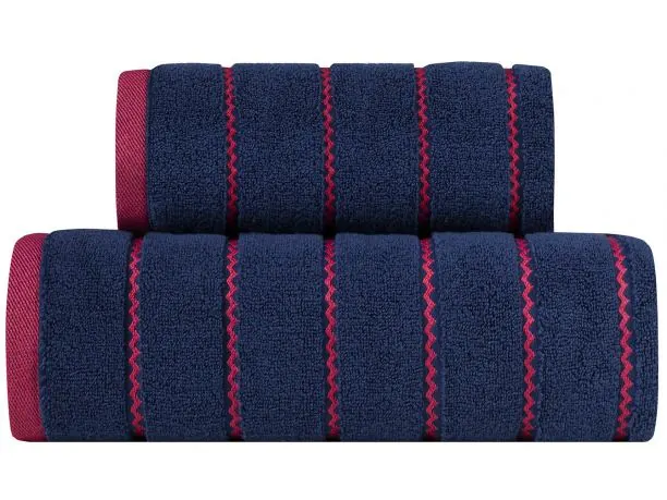 Ręcznik Oskar 70x140 granatowy 550 g/m2 frotte granat mikro bawełna