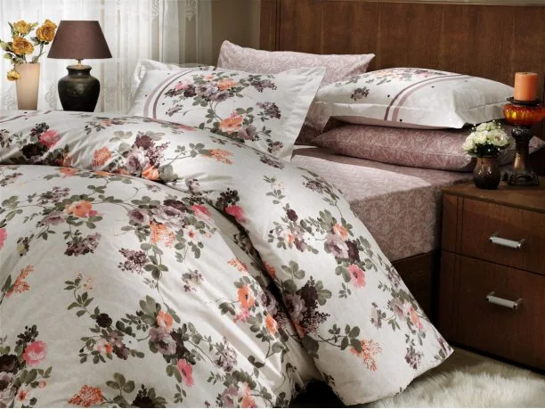 Pościel bawełniana 4 el. Susanna Caffe 200x220