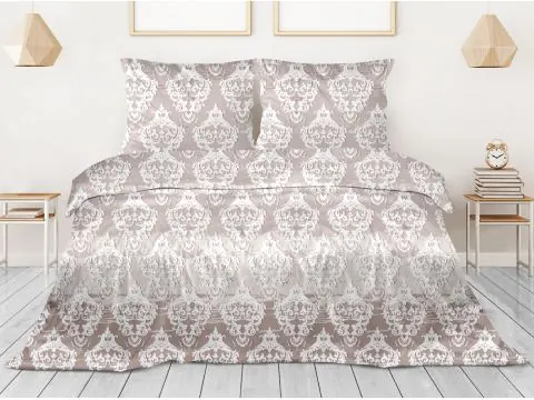 Pościel satynowa 220x200 + 2/70x80 Vivien Greno Gold Line