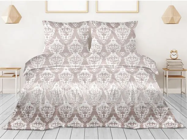 Pościel satynowa 220x200 + 2/70x80 Vivien Greno Gold Line