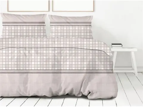 Pościel z bawełny 160x200+2/70x80 Bawaria beż Bielbaw Premium