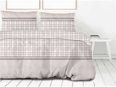Pościel z bawełny 220x200+2/70x80 Bawaria beż Bielbaw Premium