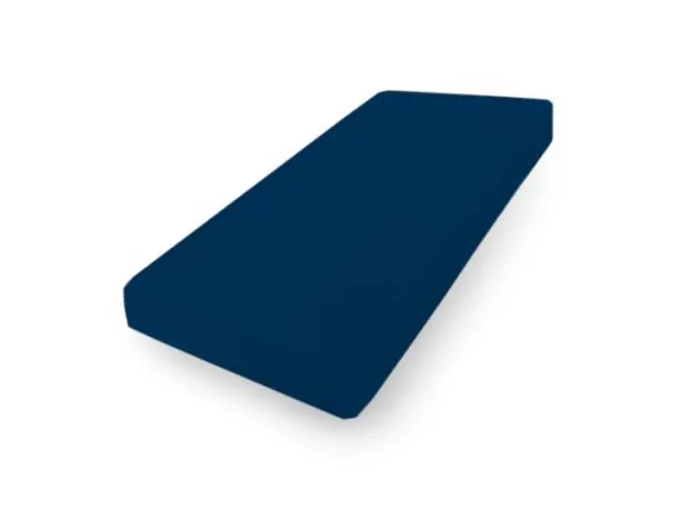 Prześcieradło jersey 120x200 + 30 cm z gumką granatowe matex 047 na wysoki materac