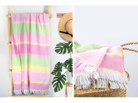 Ręcznik plażowy 90x180 cm For Her z frędzlami kąpielowy Greno Ręcznik plażowy 90x180 cm For Her z frędzlami kąpielowy Greno