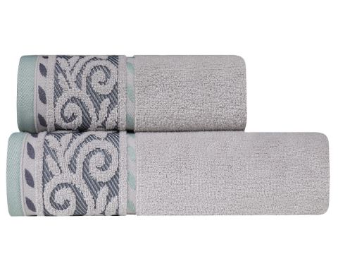 Ręcznik Victoria 50x90 jasno szary 500 g/m2 frotte  mikro bawełna Ręcznik Victoria 50x90 jasno szary 500 g/m2 frotte  mikro bawełna