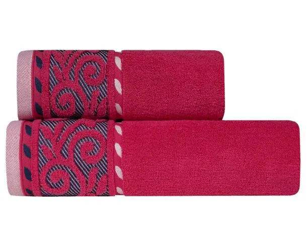 Ręcznik Victoria 70x140 fuksja 500 g/m2 frotte mikro bawełna