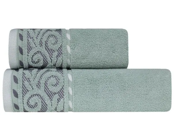 Ręcznik Victoria 70x140 miętowy 500 g/m2 frotte mikro bawełna