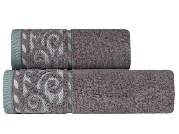 Ręcznik Victoria 70x140 popielaty 500 g/m2 frotte mikro bawełna