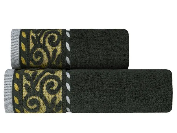 Ręcznik Victoria 70x140 zielony 500 g/m2 frotte mikro bawełna