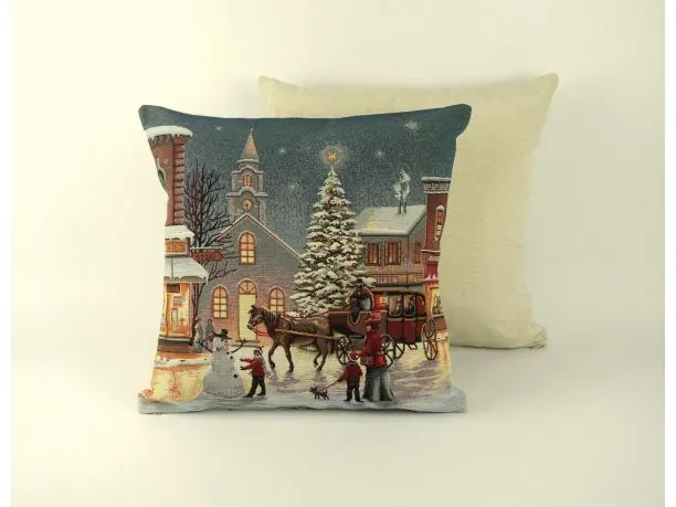 Poszewka świąteczna gobelinowa zima nr. 234 SlodkieSny 45x45 cm gobelin