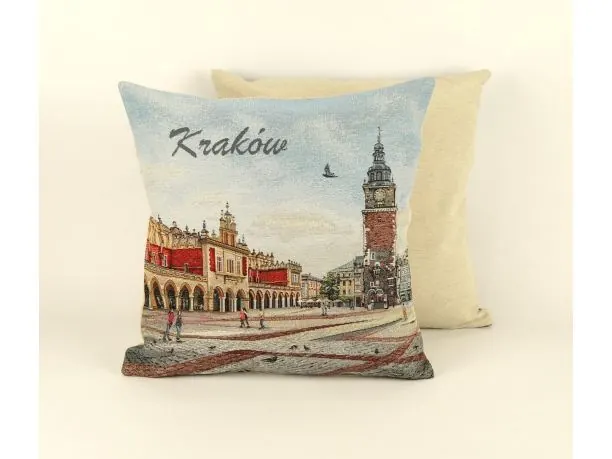 Poszewka dekoracyjna gobelinowa Kraków Sukiennice SlodkieSny 45x45 cm gobelin
