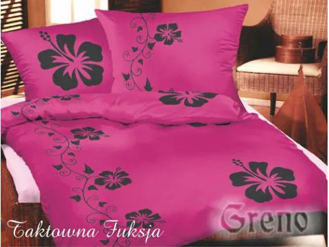 Pościel satynowa Greno Gold Line Taktowna Fuksja 180x200 Pościel satynowa Greno Gold Line Taktowna Fuksja 180x200