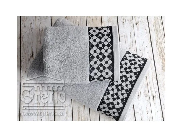 Ręcznik Greno William 50x90 Stalowy