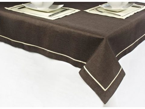 Serwetka z lamówką 25x25  brąz 003/007