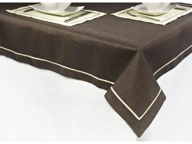 Serwetka z lamówką 25x25 brąz 003/007