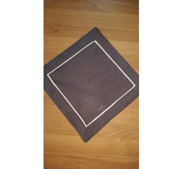 Serwetka z lamówką 25x25  brąz 003/007