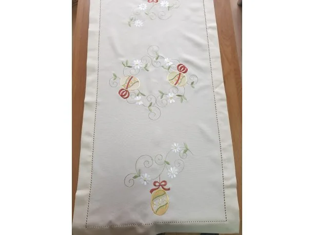 Bieżnik świąteczny - Pisanki - 50x100 cm - Wielkanoc - INT 0319