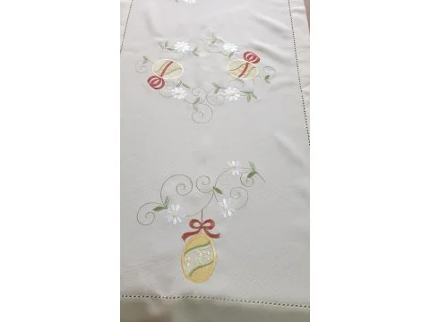 Bieżnik świąteczny - Pisanki - 50x100 cm - Wielkanoc - INT 0319