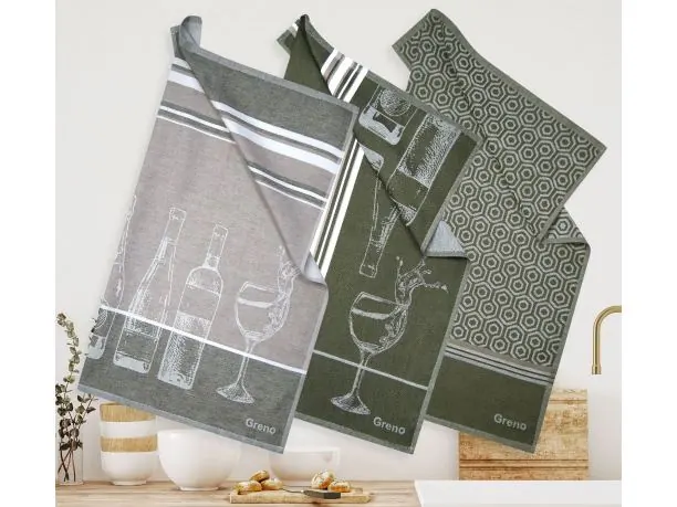 Zestaw ściereczek kuchennych Exclusive III burgundy 50x70 cm