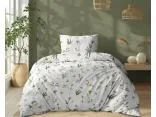 Pościel bawełniana 140x200 +1/70x80 polne kwiatki na jasnym tle wz.5339 b