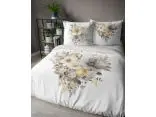 Pościel z bawełny 160x200 +2/70x80 bukiet kwiatów na jasnym tle holland collection holenderska 3D 5125 A