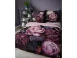 Pościel z bawełny 220x200 +2/70x80 różowe, fioletowe piwonie holland collection holenderska 3D 5129 A