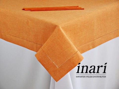Obrus z mereżką  150x300 pomarańczowy