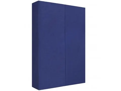 Prześcieradło bawełniane bez gumki silver 220x210 cm granatowe